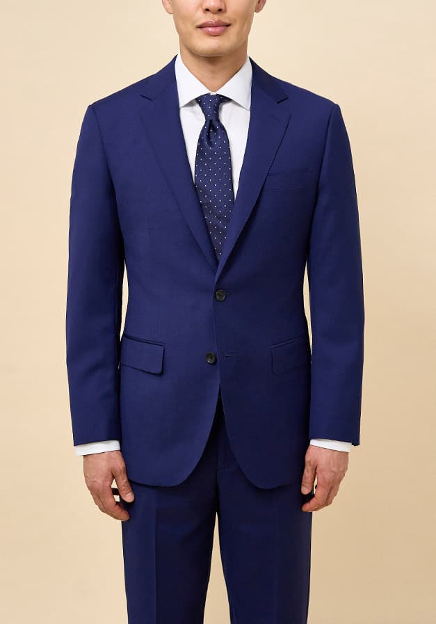 Charcoal Prince of Wales High Twist Unstructured Suit test
