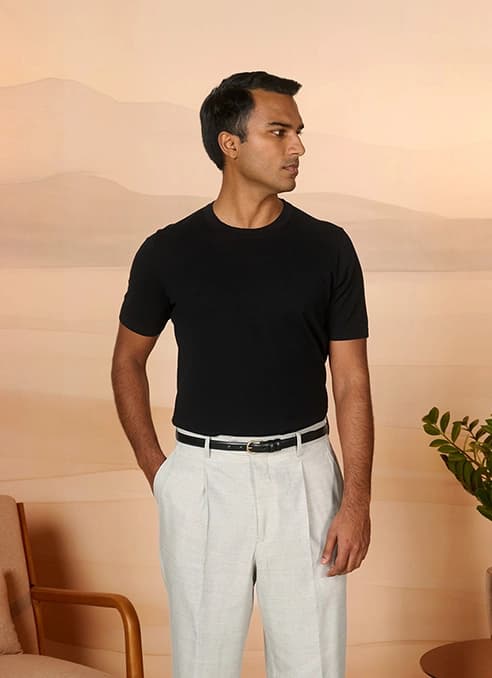 Black Cool Cotton T-Shirt-image